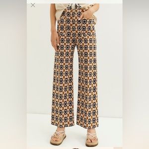 Maeve Colette Cropped Wide Leg Pants